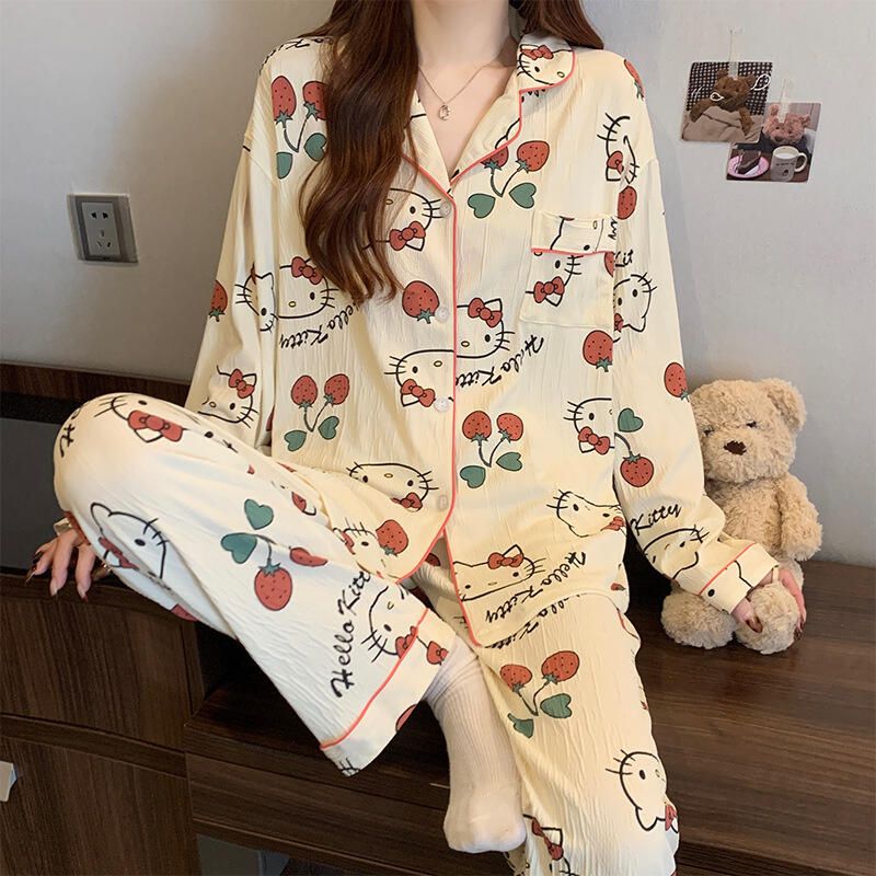 Đồ Ngủ Hello Kitty Dâu Tây